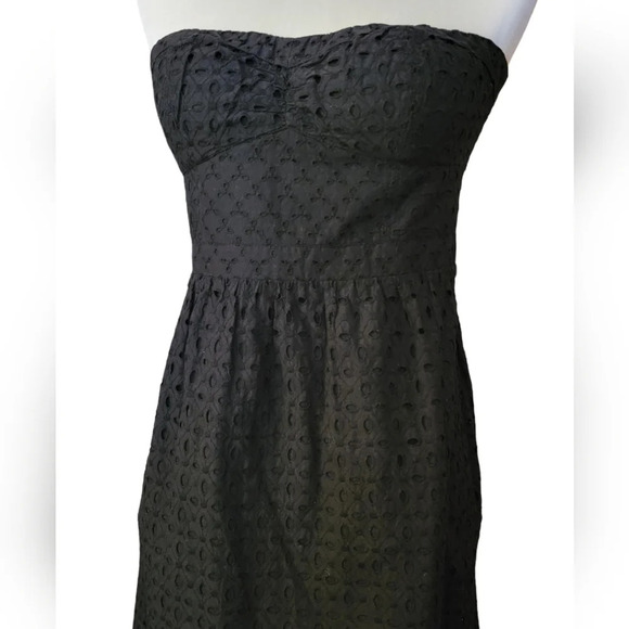 STRAPLESS Cotton Eyelet Dress - Picture 3 of 14